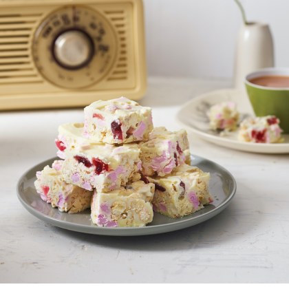 White Chocolate & Raspberry Rocky Road